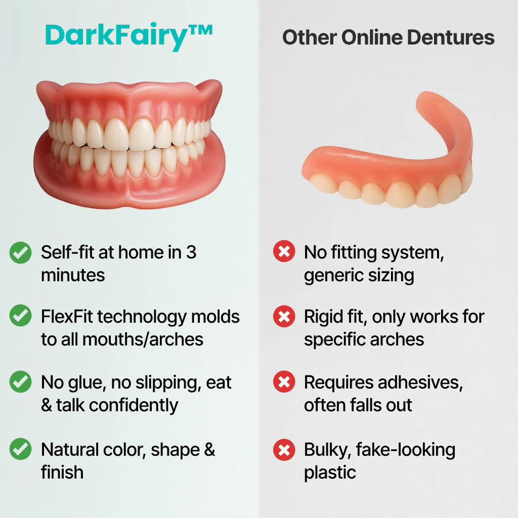 🦷 DarkFairy™ Custom-Fit Dentures Today Only: 70% OFF Your Natural-Looking Smile