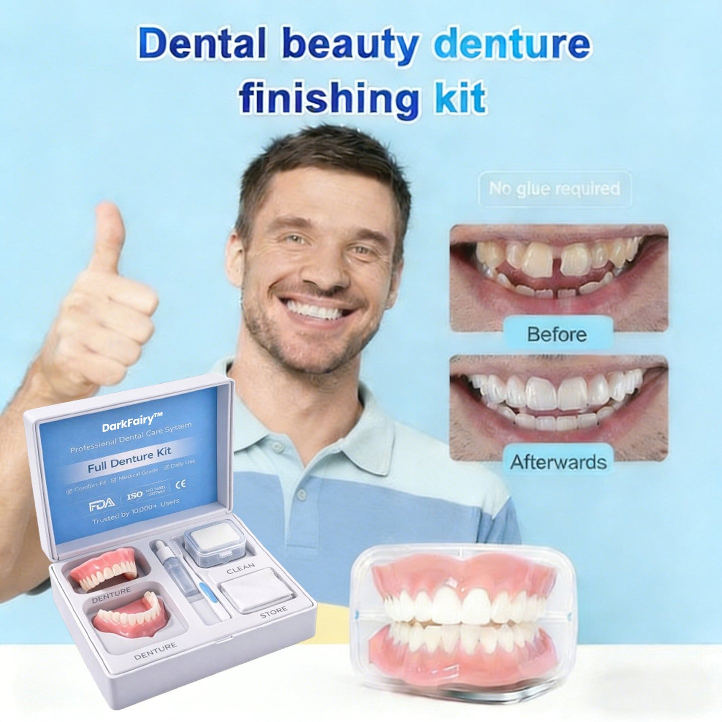 🦷 DarkFairy™ Custom-Fit Dentures Today Only: 70% OFF Your Natural-Looking Smile