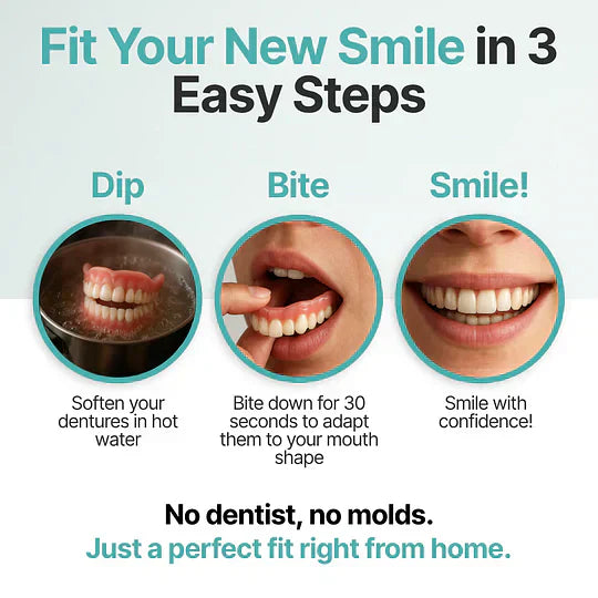 🦷 DarkFairy™ Custom-Fit Dentures Today Only: 70% OFF Your Natural-Looking Smile